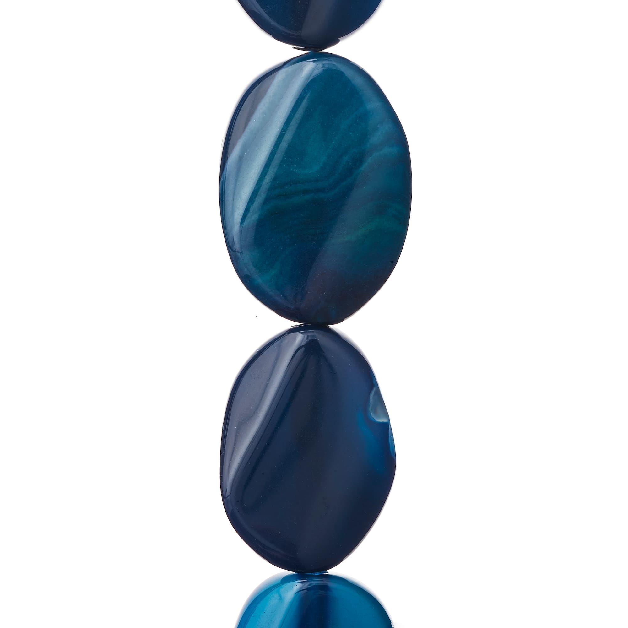 Blue Agate Slice Beads By Bead Landing™